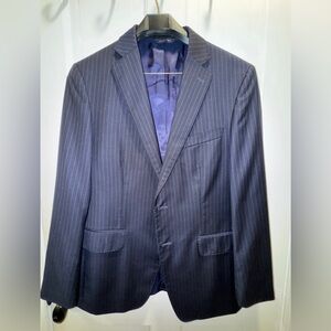 Banana Republic Navy Pinstripe Suit 38S